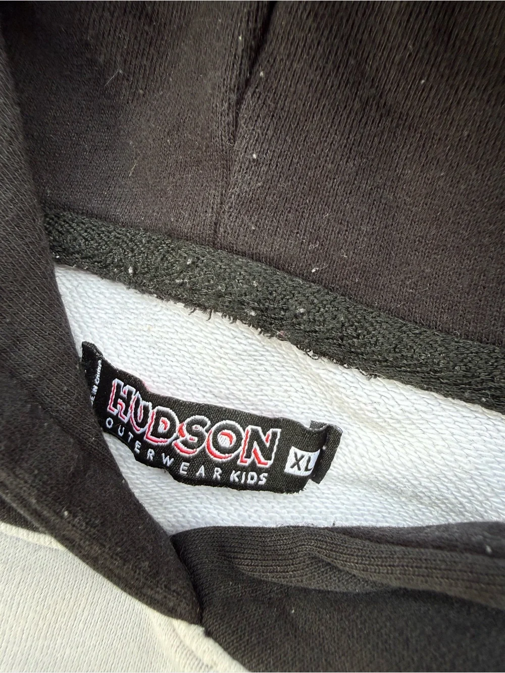 Hudson Outerwear Kids NASA Graphic Hoodie Sweatshirt White Black Youth XL